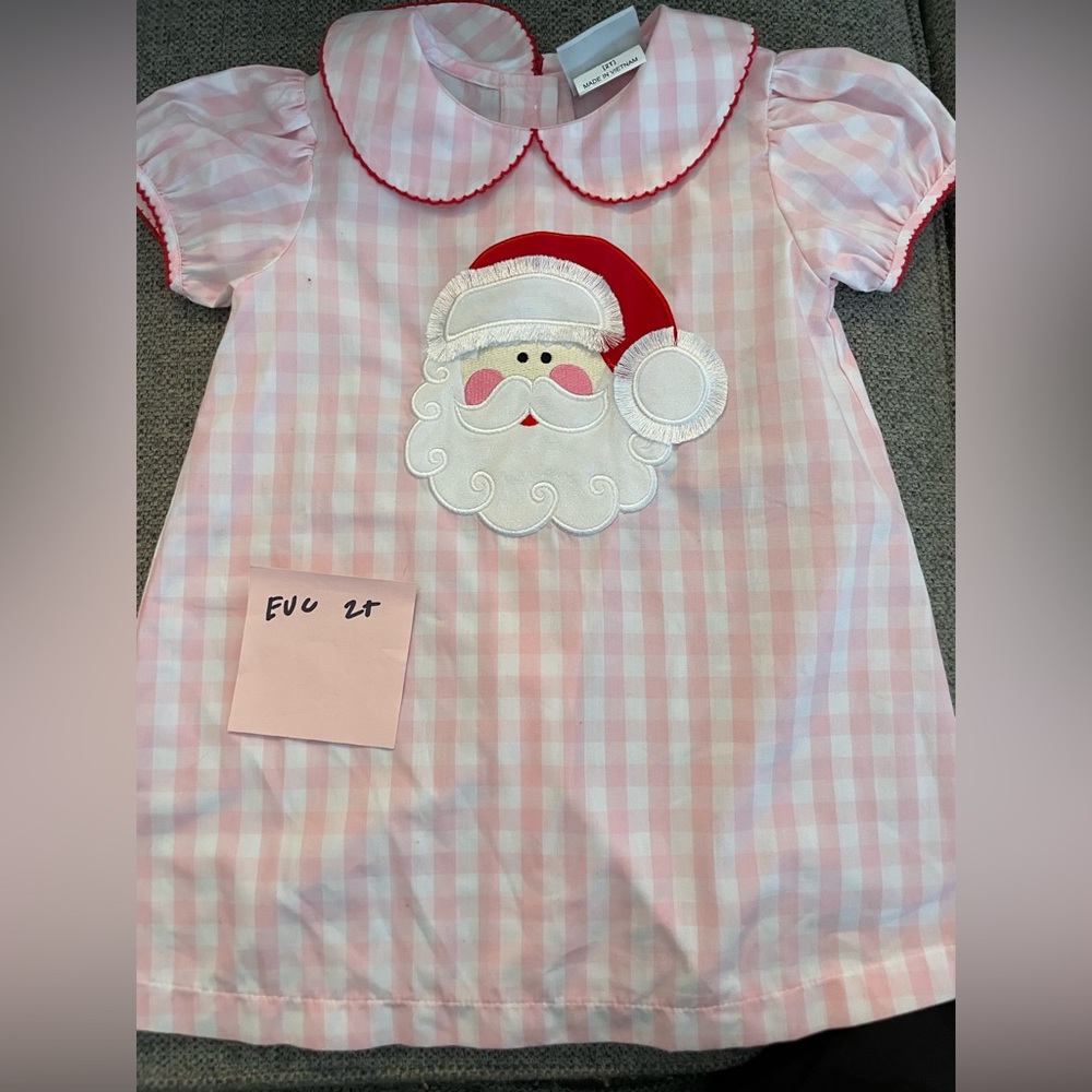 Gingham Santa dress